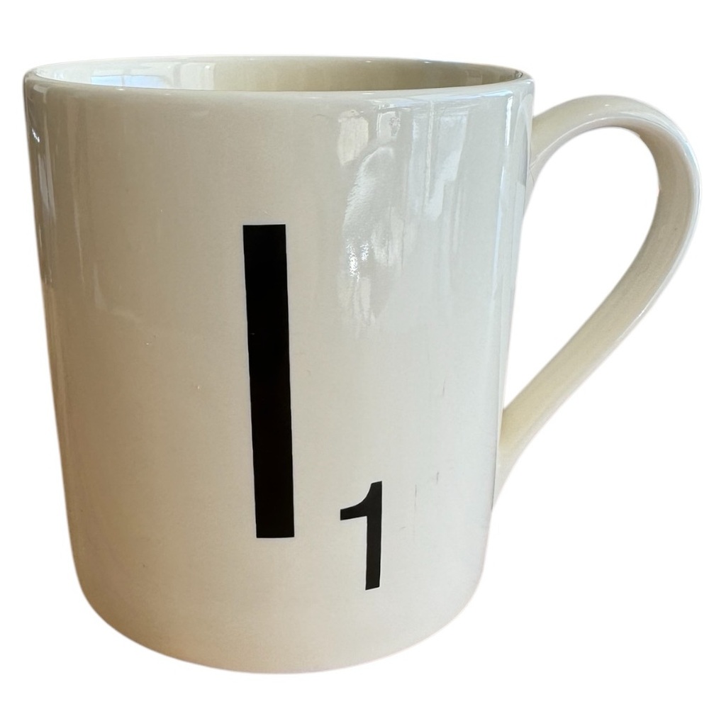Wild & Wolf Scrabble “I” Ceramic Mug Cup 14oz